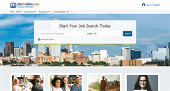 Desktop Screenshot of jobsindallas.com