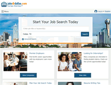 Tablet Screenshot of jobsindallas.com